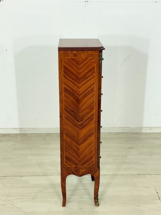 Image 1 of Cassettiera in stile barocco a 7 cassetti / cassettiera vintage da ingresso / mobile lavabo / mobile da ingresso