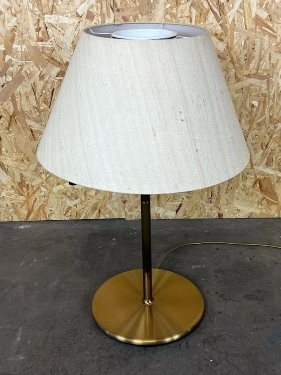 Image 1 of XL 60er 70er Jahre Lampe Leuchte Tischlampe Messing Schwenkbar Space Age Design