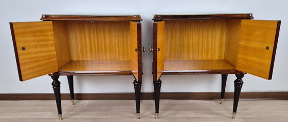 Image 1 of Art Deco bedside tables from the Marche region