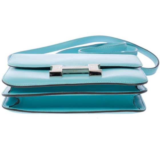 Image 1 of Sac HERMES Constance en Cuir Bleu - 103444