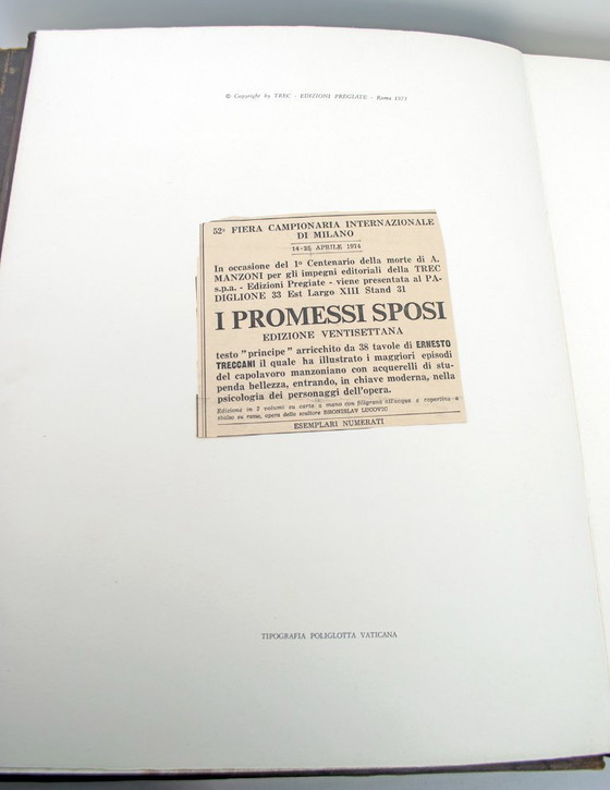 Image 1 of Promessi Sposi de Alessandro Manzoni, edición de Treccani de 1973