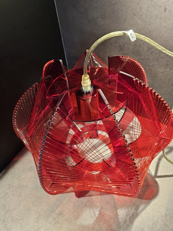 Image 1 of Paul secon? Futuristic space-age pendant lamp made of plexiglass and nylon thread