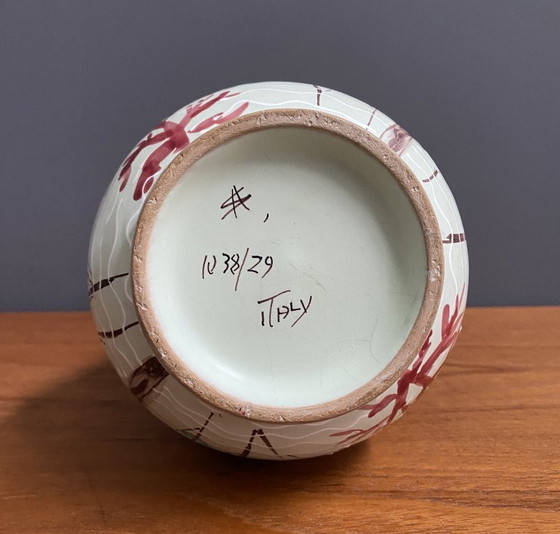 Image 1 of Italienische Vase, Modell 38-29 mit Seepferdchen-Dekor, 1960er Jahre