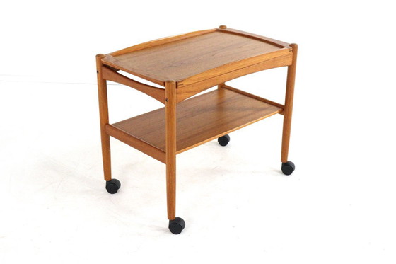 Image 1 of Poul Hundevad trolley met los dienblad Deens vintage
