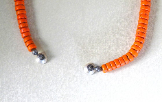 Image 1 of Collana di corallo arancione