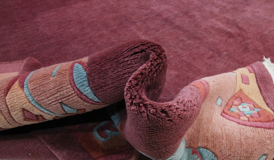 Original Modern Designer Highland Wool Rug Nepal 399 x 295 cm, Rugs & carpets, Purple (photo 8 of 10)