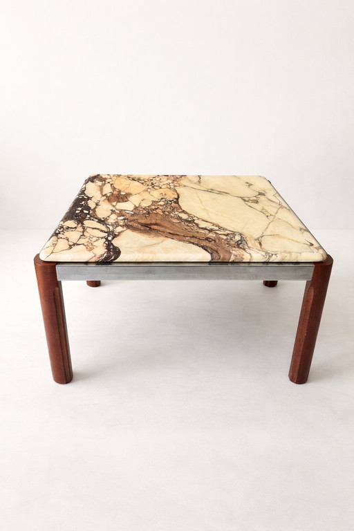 Vintage design salontafel marmeren blad