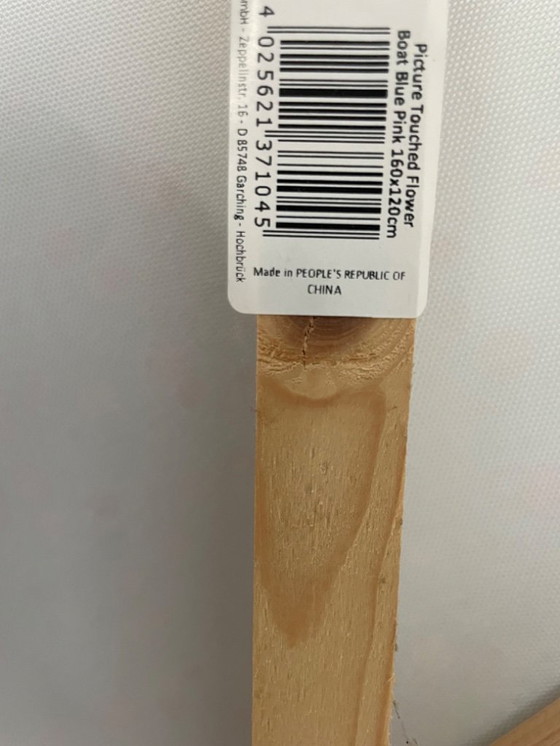 Image 1 of Blumenboot von Kare Design, bemalte Leinwand