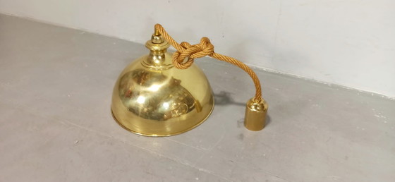 Image 1 of Vintage gouden hanglamp