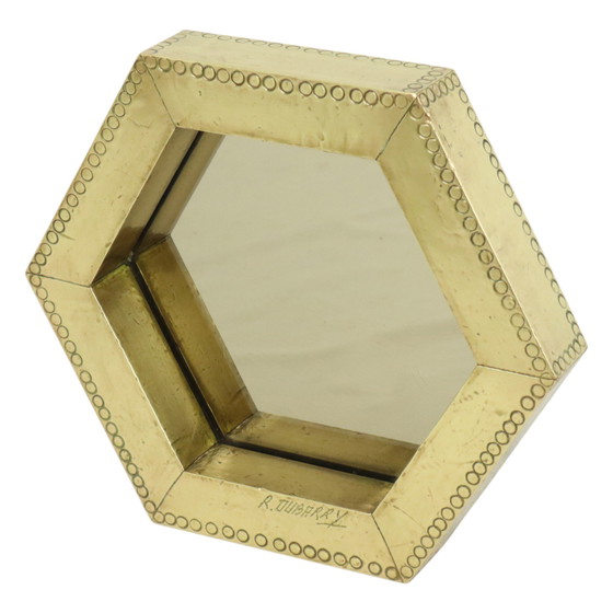 Image 1 of Rare Hexagonal Mirror Rodolfo Dubarry