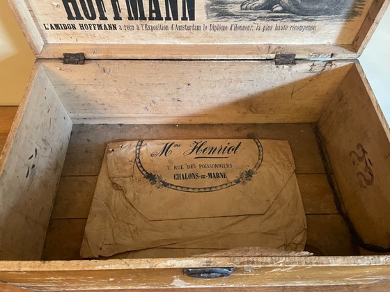 Image 1 of Atmospheric Le Chat Amidon Starch Advertising Box French