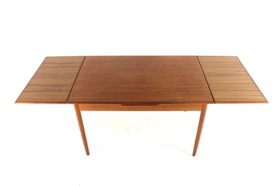Vintage Danish Rectangular Extendable Teak Dining Table Restored – Wood (photo 2 of 15)