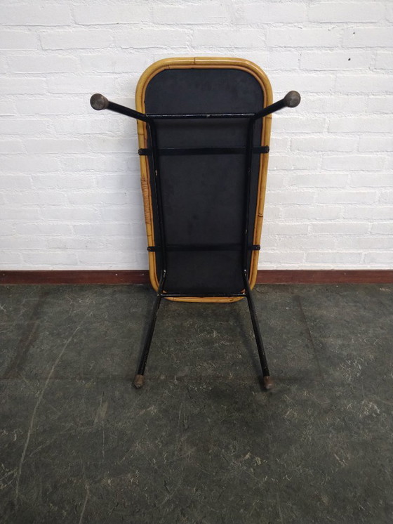 Image 1 of  Rohé Noordwolde salontafel in rotan met zwart glas