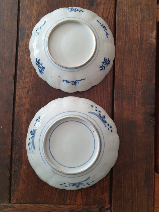 Paire d'assiettes japonaises Imari - Période Meiji, vers 1900
