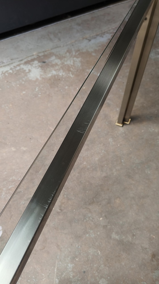 Image 1 of Tavolino laterale Hollywood Regency Maison Jansen Design 