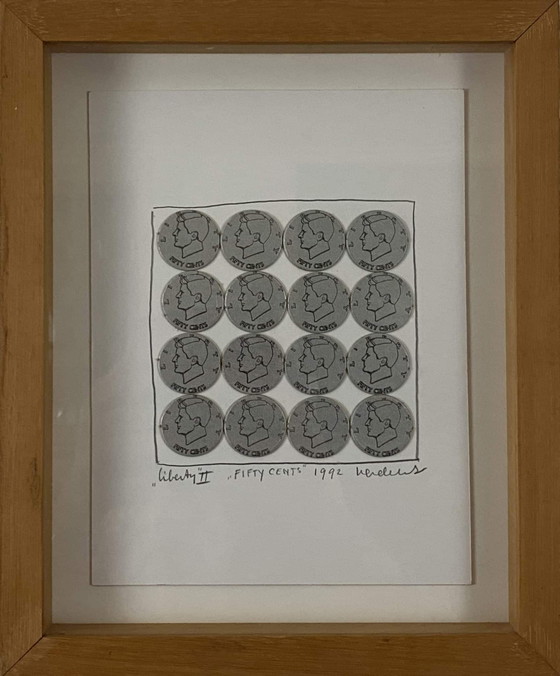 JAN HENDERIKSE - "Liberty II, Fifty cents" – Art, Paper (photo 3 of 5)