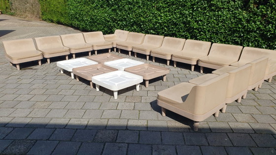 Sixinch Offshore Set lounge modulare di design 20 pezzi taupe vintage – Divani modulari, Plastic (photo 2 of 35)