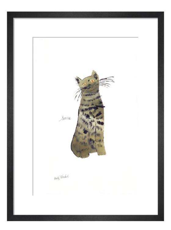 Image 1 of Andy Warhol: "Green Sam, 1954 circa".  Firmato sulla lastra.