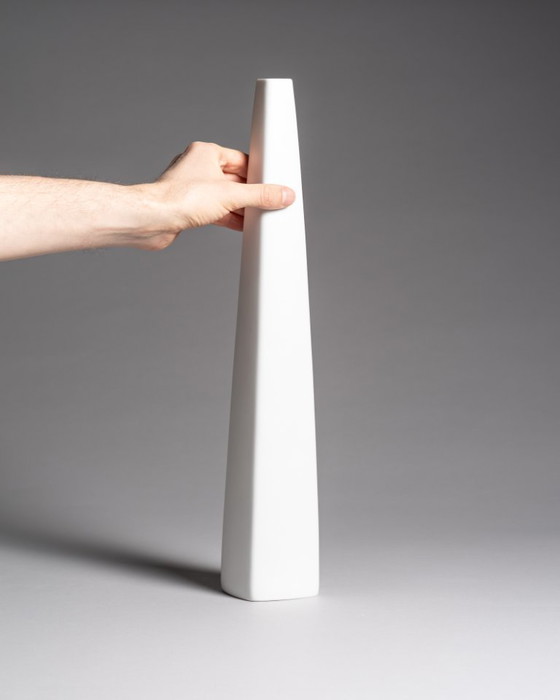 Image 1 of Rare XL Porcelain Vase Duo Hans Theo Baumann Rosenthal Germany 60s Vintage Chic