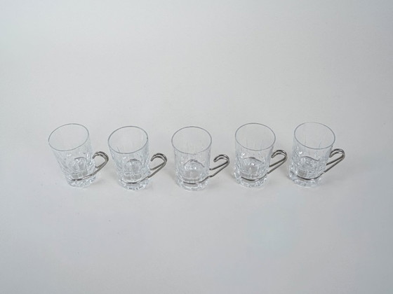 Image 1 of Teegläser-Set, italienisches Design, 1970er Jahre, hergestellt in Italien