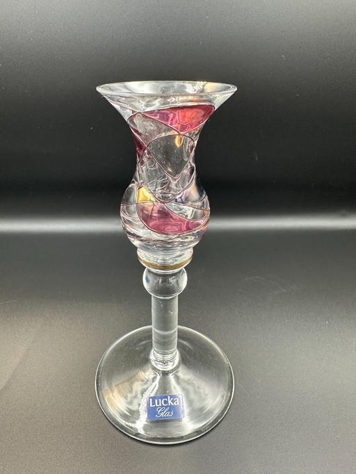 Lucka Glass Candlestick