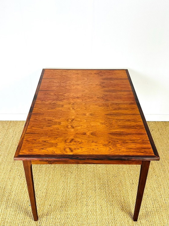 Image 1 of Skandinavischer Esstisch aus Palisanderholz mit Ausziehplatten, 1960