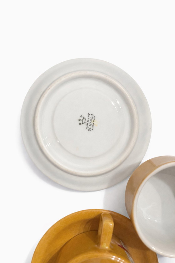 Image 1 of Espressoservies van Schmidt-porselein voor 6 personen, ontworpen door RM Piatti, Brazilië, gesigneerd, nieuw