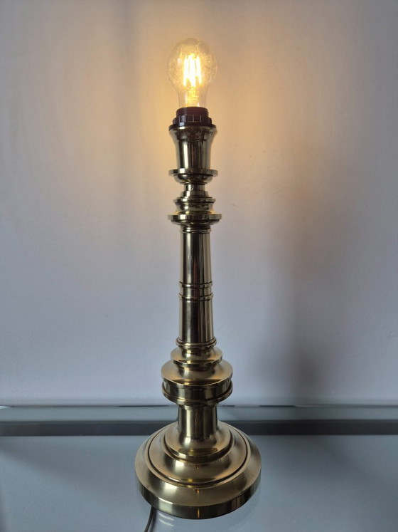 Image 1 of Vintage 1970s Lamp Art (Milano Italy) brass lamp base