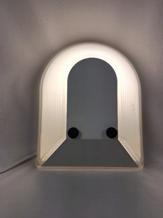 Image 1 of Pair of 80s glass wall lights by Roberto Fiorato for Prisma