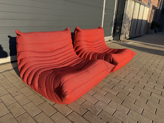 Image 1 of 2x 100% authentieke Ligne Roset Togo 1zits, Masai stof