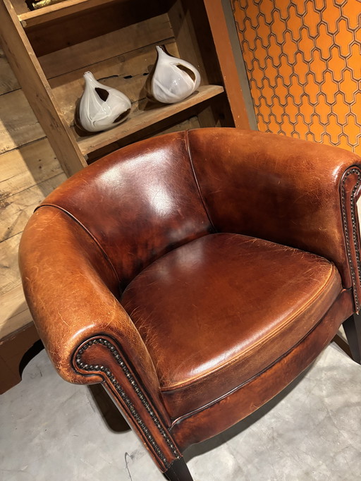 Schapenleren Club/Wanne fauteuil Zgan