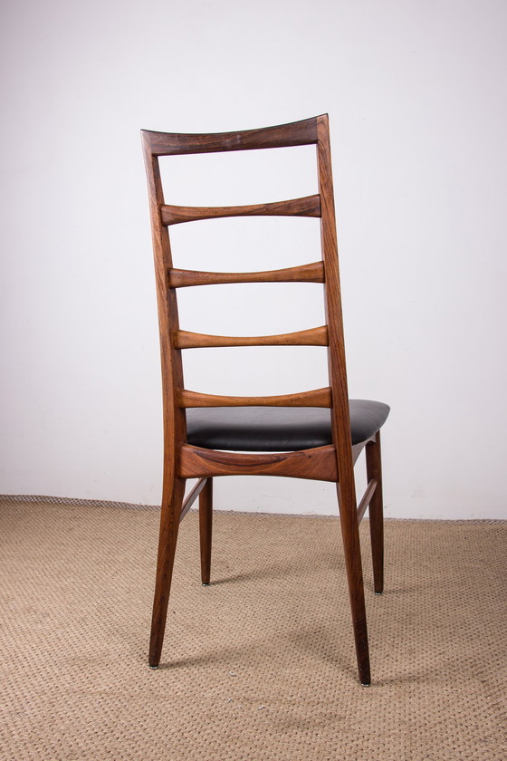 Image 1 of Set of 4 Danish rosewood Liz chairs by Niels Kofoed for Koefoeds Hornslet 1960.