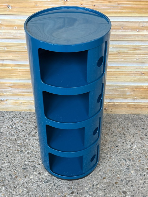 Kartell Componibili, Armadio contenitore blu con 4 scomparti, Armadi contenitori, Plastica (foto 2 di 7)