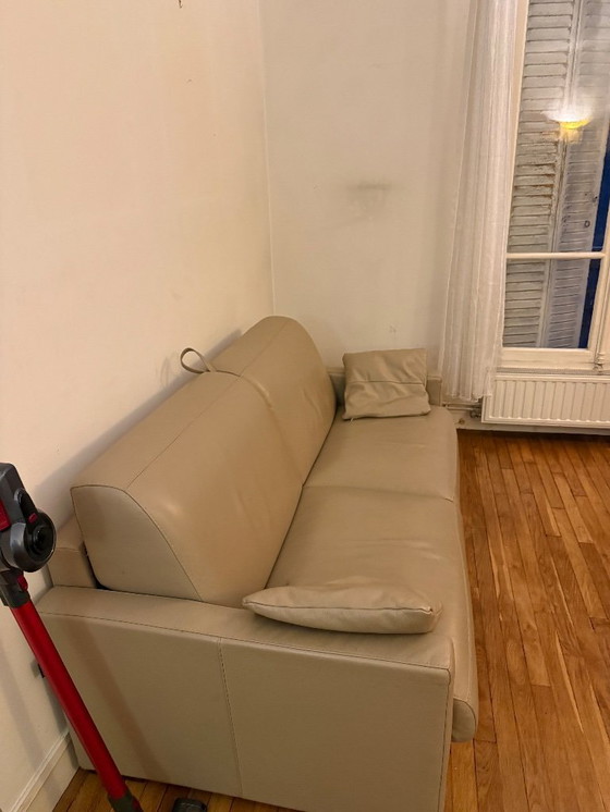 Image 1 of Canapé convertible en cuir