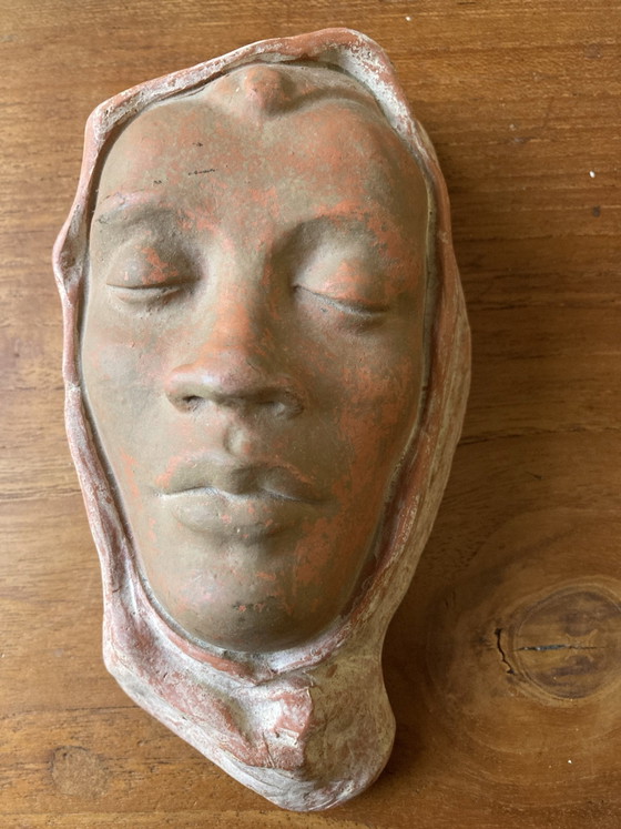 Afrikanische Terrakotta-Maske – Wanddekoration, Keramik (photo 2 of 5)