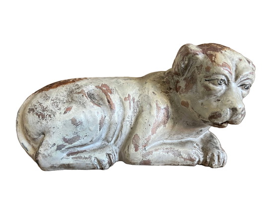 Image 1 of Set Of Two Rare Antique Bulldog Figurines