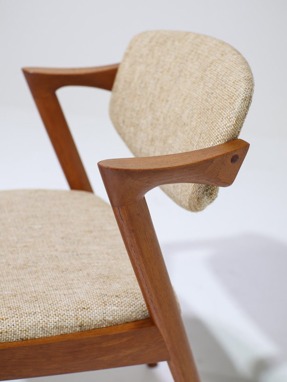 Image 1 of 6 sedie da pranzo Kai Kristiansen modello 42 in teak danese vintage