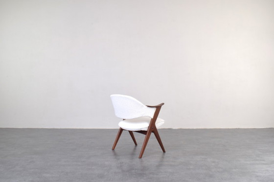 Norwegian Teak Armchair Model Blinken by Sigurd Ressell for Rastad & Relling, 1950s. – Dining chairs, Textile (photo 5 of 11)