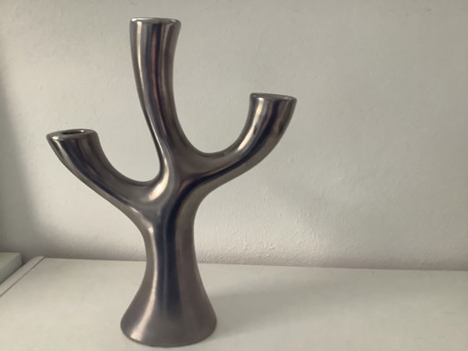 Candelabros de cobra de tres brazos