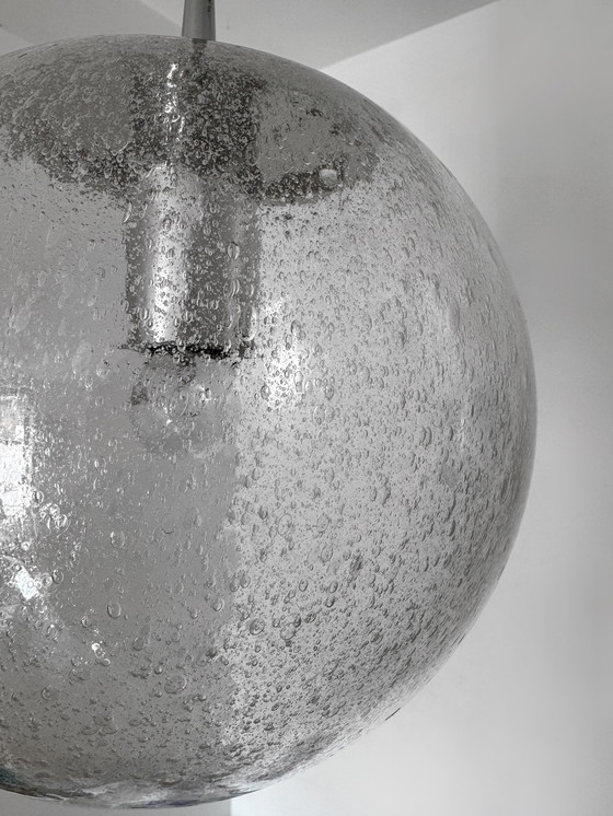 Image 1 of Hängeleuchte Bullé-Glas 70er Jahre