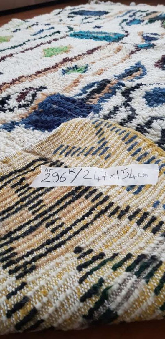 Image 1 of Handgeknoopt Berber kleed wol 247x154cm