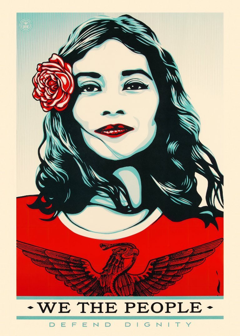 We the people (defend dignity) - Shepard Fairey - Obey We the people (defend dignity) - Shepard Fairey - Obey