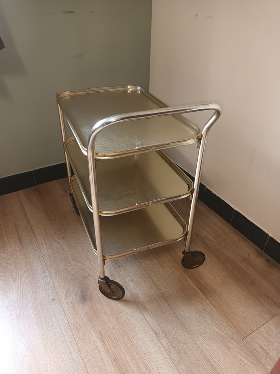 Image 1 of Woodmet vintage serving trolley