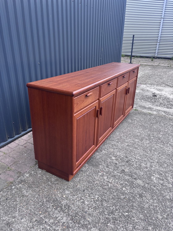 Image 1 of Buffet bas vintage dressoir teck