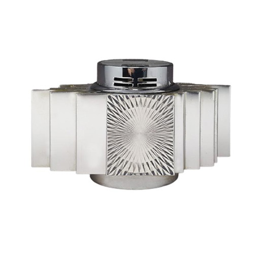 Prachtige tafelaansteker uit de jaren 60 van Sarome in Aluminium.