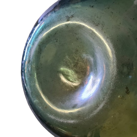 Image 1 of Groot model groen glazen gistfles, jaren 50