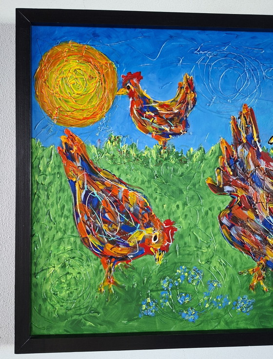 Image 1 of Manou Claire - Three Happy Chicken