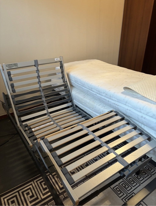 2 reti a doghe BOSSFLEX 440 regolabili elettricamente Telaio in metallo libero