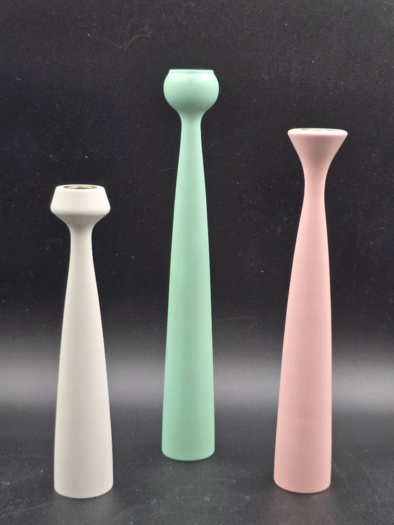 Image 1 of  Set of 3 candlesticks, Anders Nørgaard for Applicata