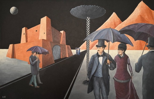 Painting "Moonset Boulevard"